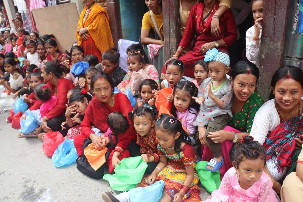 काभ्रेमा १२ सय कन्या पुजिए