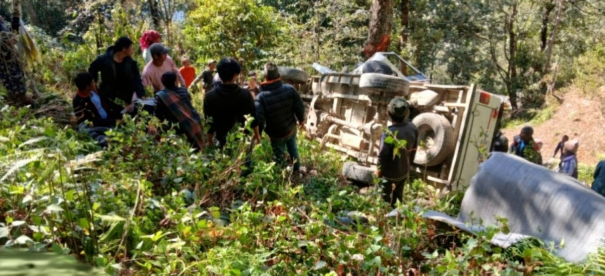 सोलुखुम्बुमा जीप दुर्घटनामा दुई जनाको मृत्यु, सात घाइते